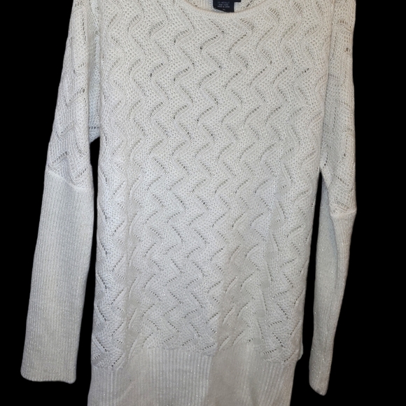 Oversized Sweater white with gold highlights xl - Picture 3 of 6